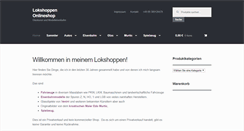 Desktop Screenshot of lokshoppen.de
